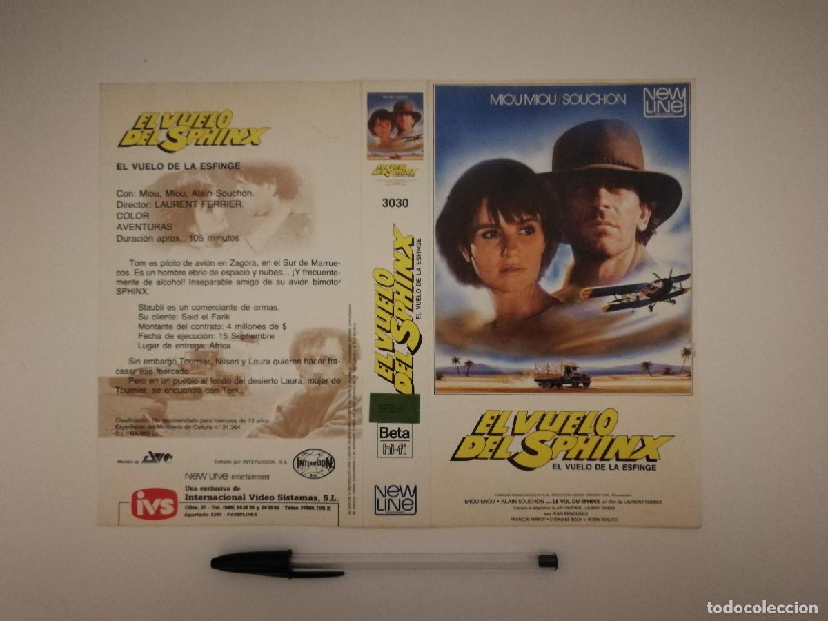 Kino: CARATULA ORIGINAL -A4- El vuelo del Sphinx (El vuelo de la Esfinge) - Miou-Miou