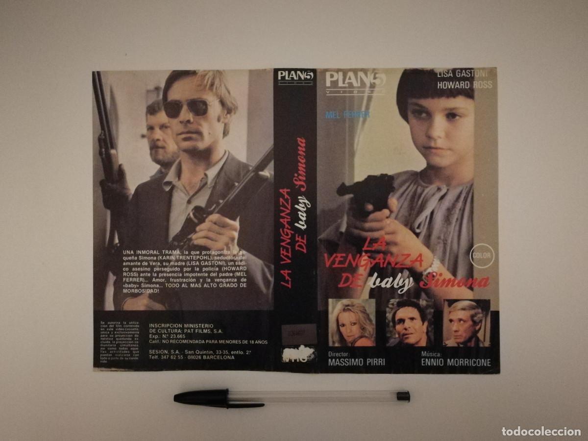 Kino: CARATULA ORIGINAL -A4- La venganza de Baby Simona - Lisa Gastoni - MEL FERRER