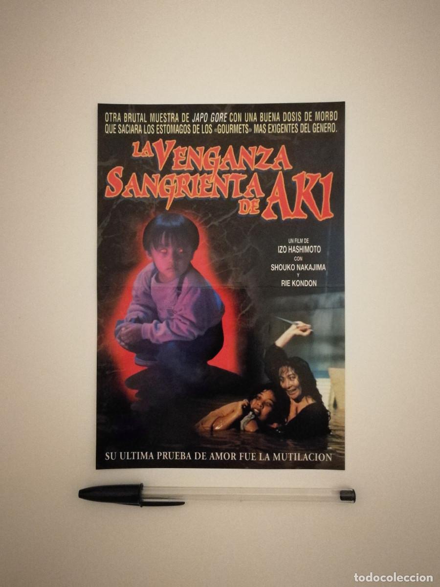 Kino: MINI-CARTEL ORIGINAL -13*18- La Venganza sangrienta de Aki - TERROR - GORE - Tokyo snuff 2