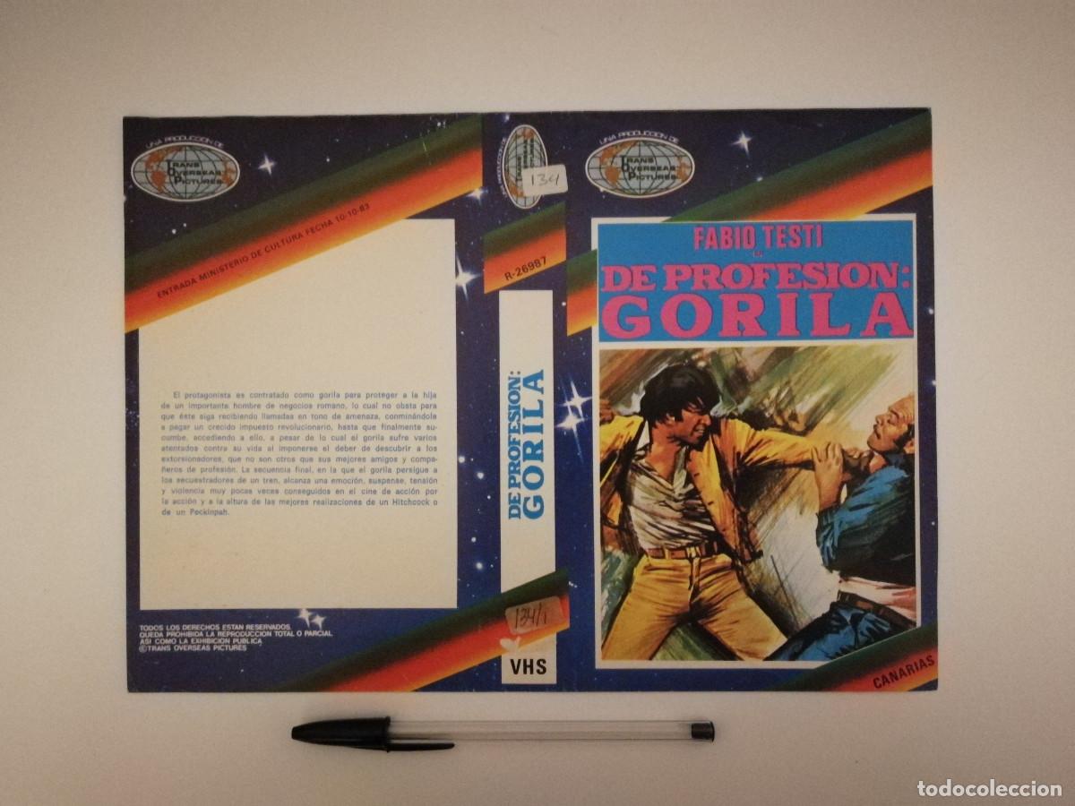 Kino: CARATULA ORIGINAL -A4- DE PROFESION GORILA - FABIO TESTI - POLIZIESCO