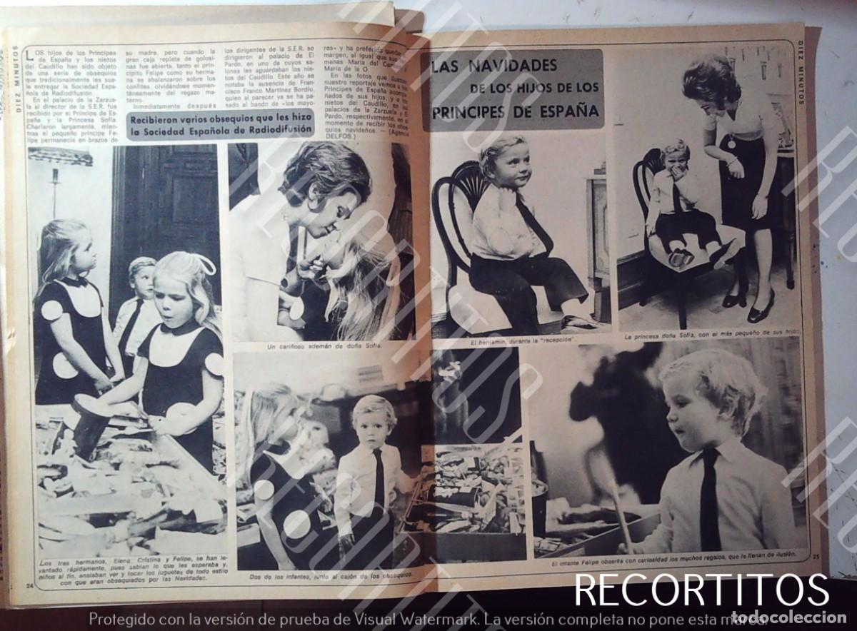 Kino: PRINCIPE FELIPE INFANTA ELENA CRISTINA DO&Ntilde;A SOFIA NAVIDAD 1971