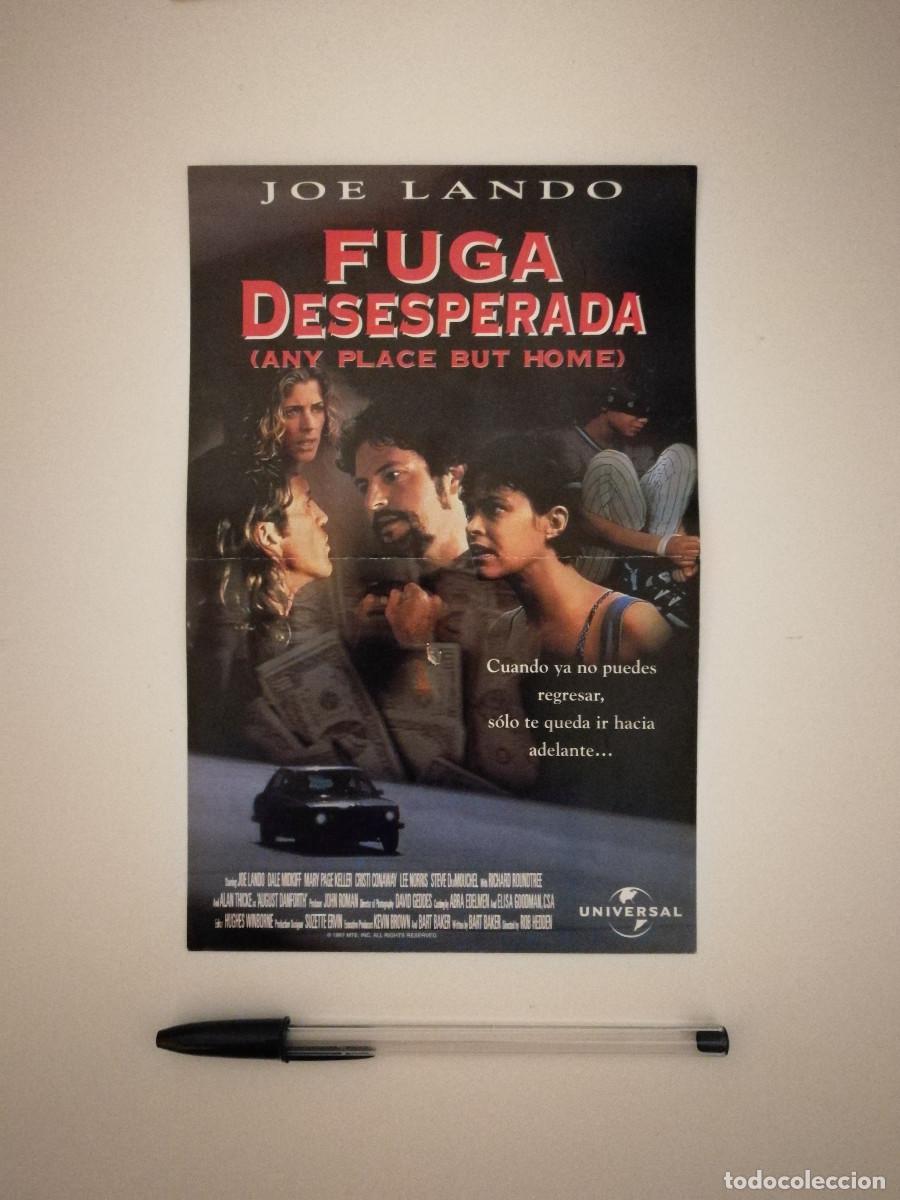 Cinema: MINI-POSTER ORIGINAL -13*18- FUGA DESESPERADA - THRILLER SUSPENSE - JOHN LANDO