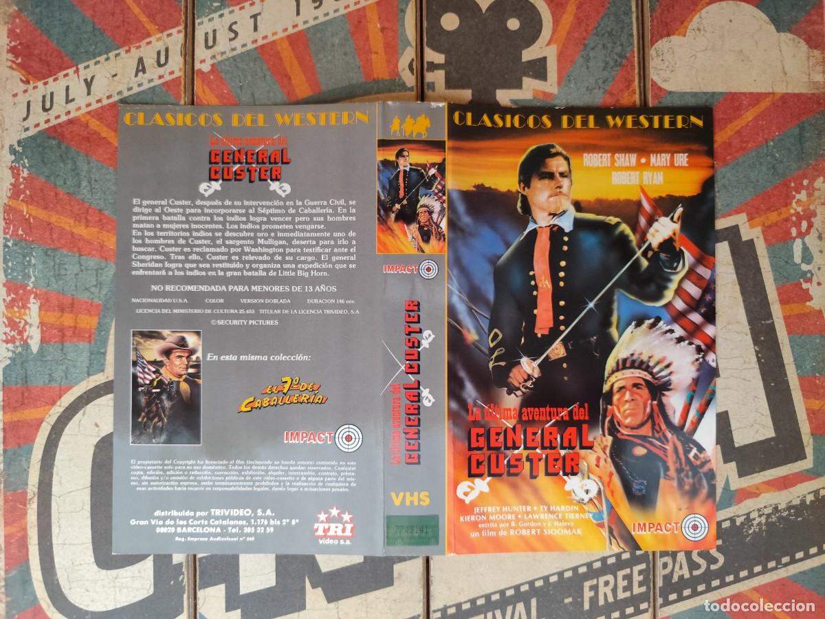 Cinema: Car&aacute;tula VHS La &uacute;ltima aventura del General Custer