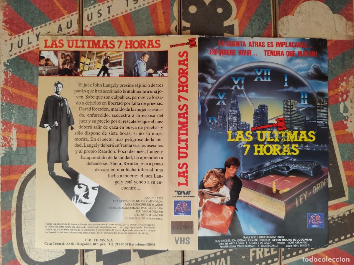 Cinema: Car&aacute;tula VHS Las ultimas 7 horas