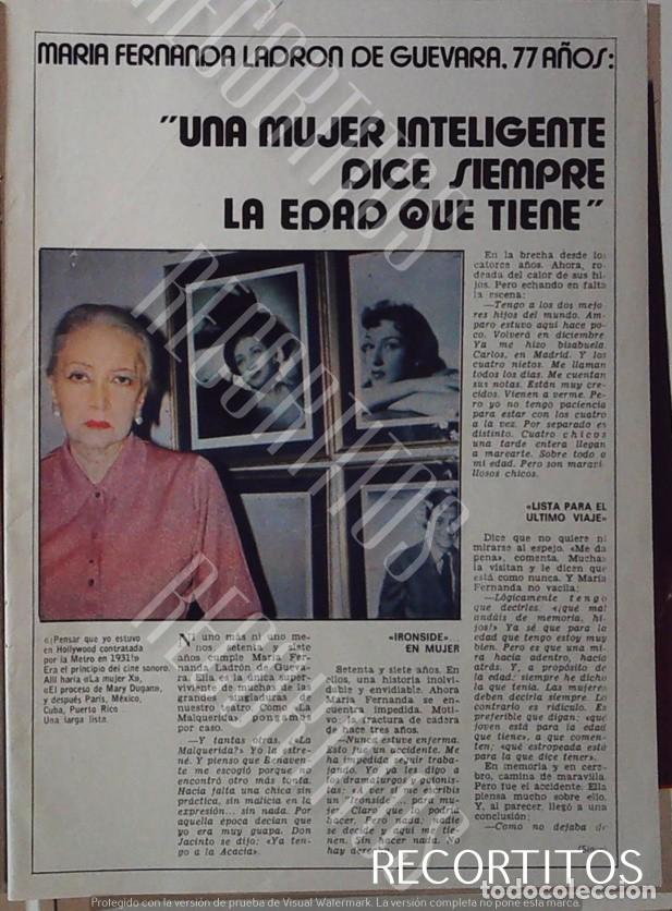Cinema: MARIA FERNANDA LADRON DE GUEVARA