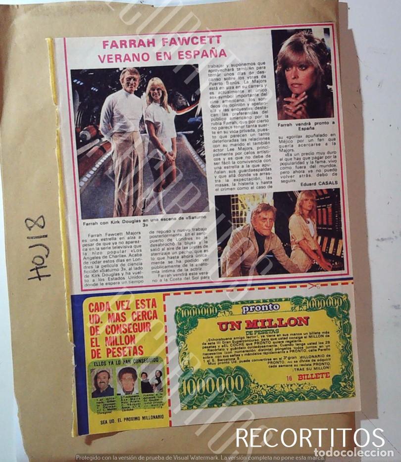Cinema: FARRAH FAWCETT KIRK DOUGLAS LA FUGA DE LOOGAN LOGAN RUNAWAY