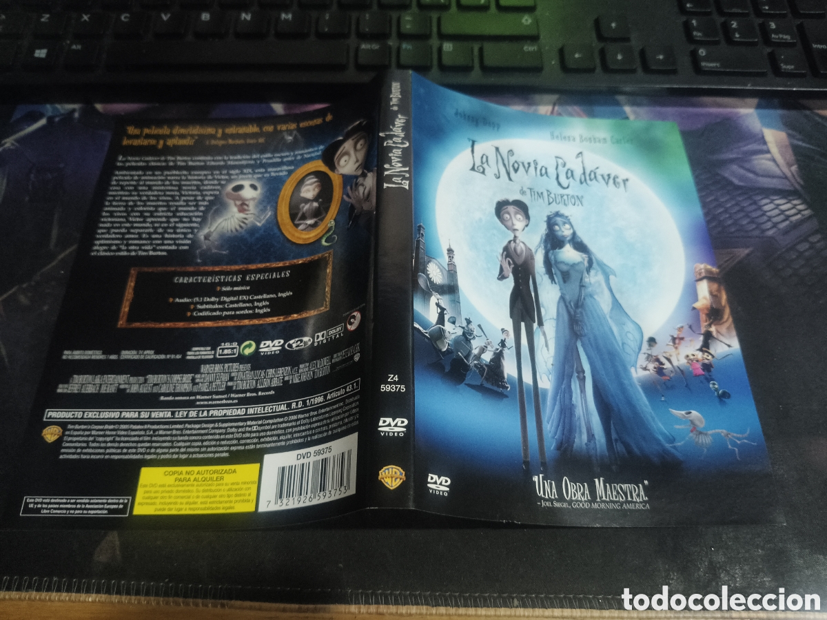 Cinema: Caratula la novia cad&aacute;ver DVD
