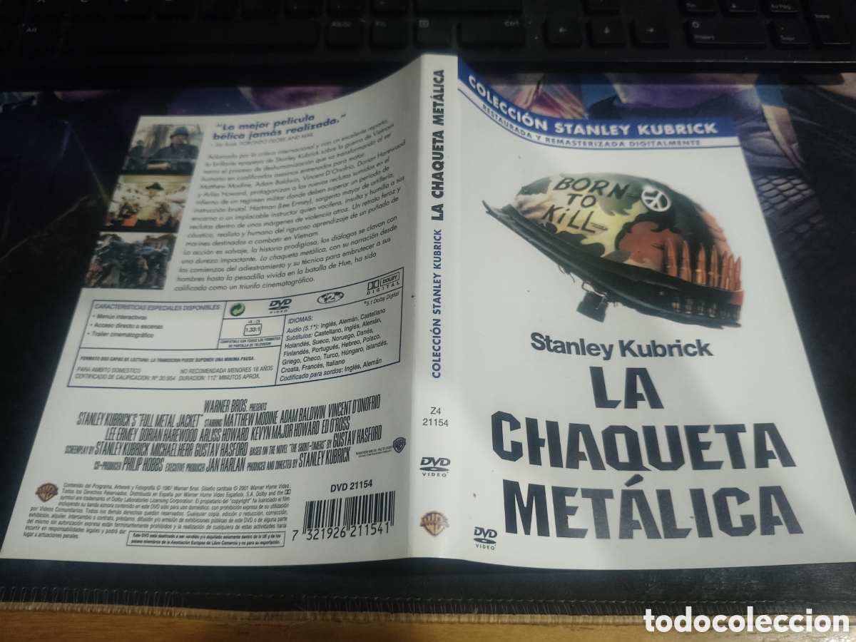 Cinema: Caratula la chaqueta met&aacute;lica DVD