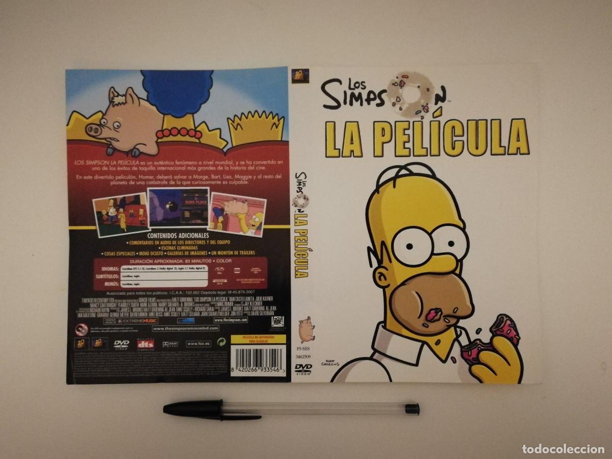 Cinema: CARATULA ORIGINAL -A4- LOS SIMPSON LA PELICULA - DIBUJOS ANIMADOS - ANIMACION
