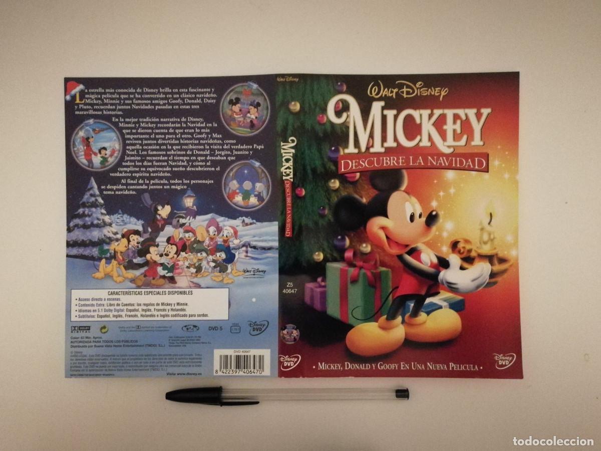 Cinema: CARATULA ORIGINAL -A4- MICKEY DESCUBRE LA NAVIDAD - WALT DISNEY