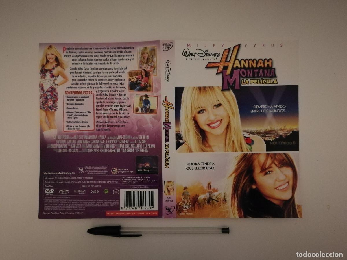 Cinema: CARATULA ORIGINAL -A4- HANNAH MONTANA LA PELICULA - WALT DISNEY