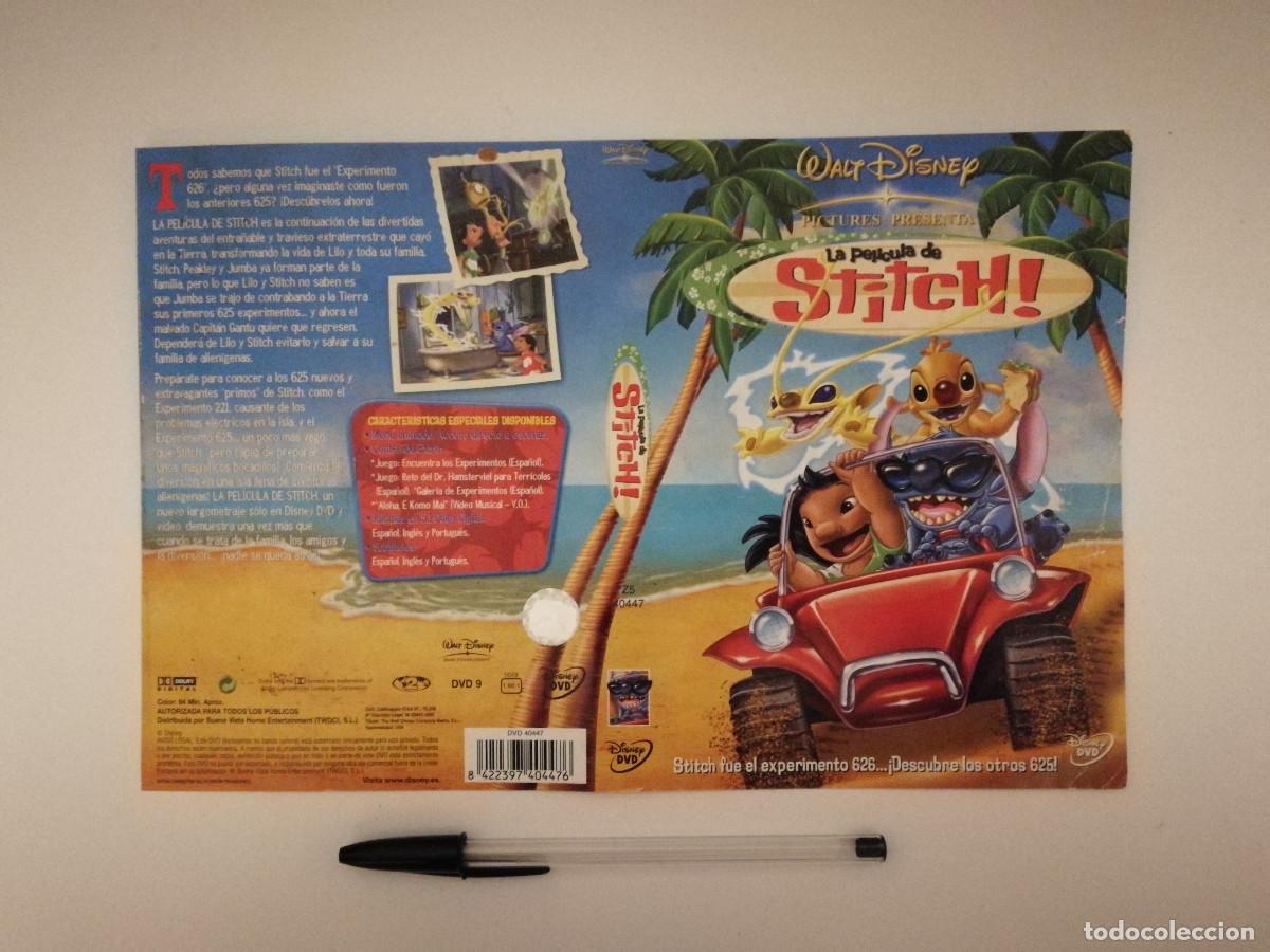 Cinema: CARATULA ORIGINAL -A4- LA PELICULA DE STITCH - WALT DISNEY