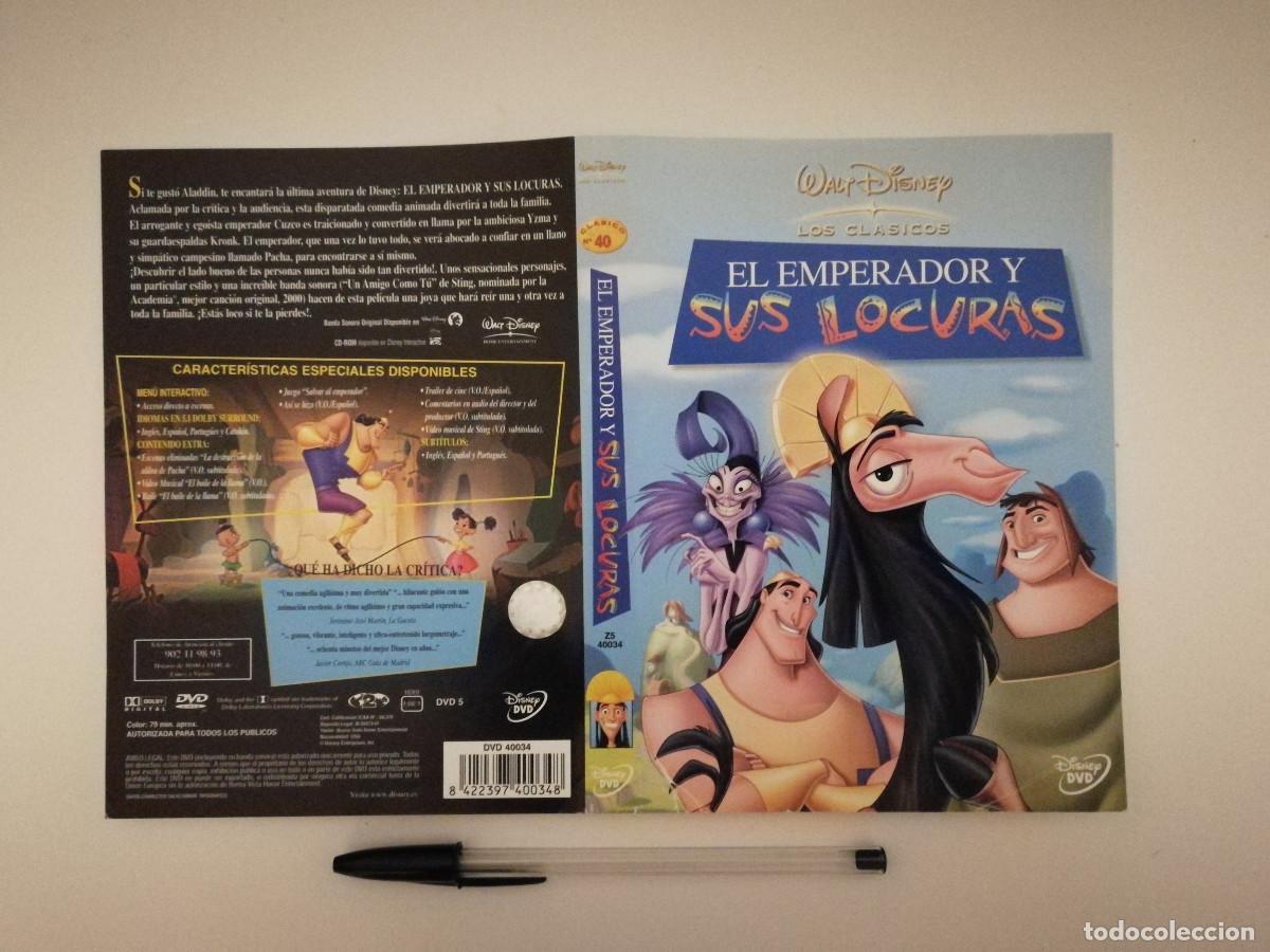 Cinema: CARATULA ORIGINAL -A4- EL EMPERADOR Y SUS LOCURAS - WALT DISNEY