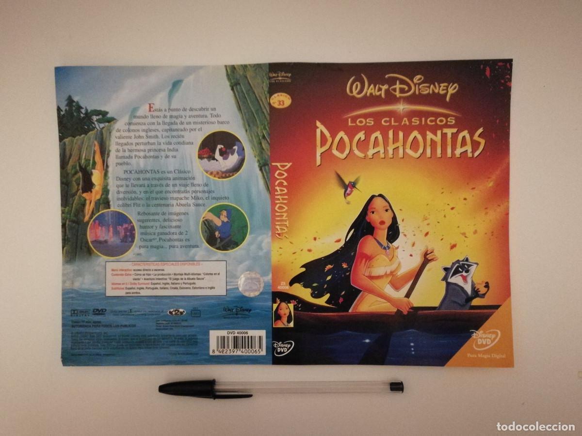 Cinema: CARATULA ORIGINAL -A4- POCAHONTAS - WALT DISNEY