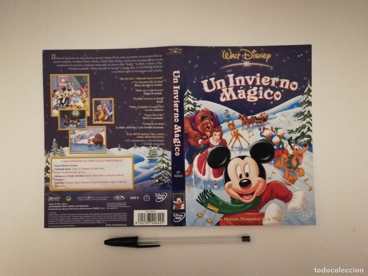 Cinema: CARATULA ORIGINAL -A4- UN INVIERNO MAGICO - WALT DISNEY