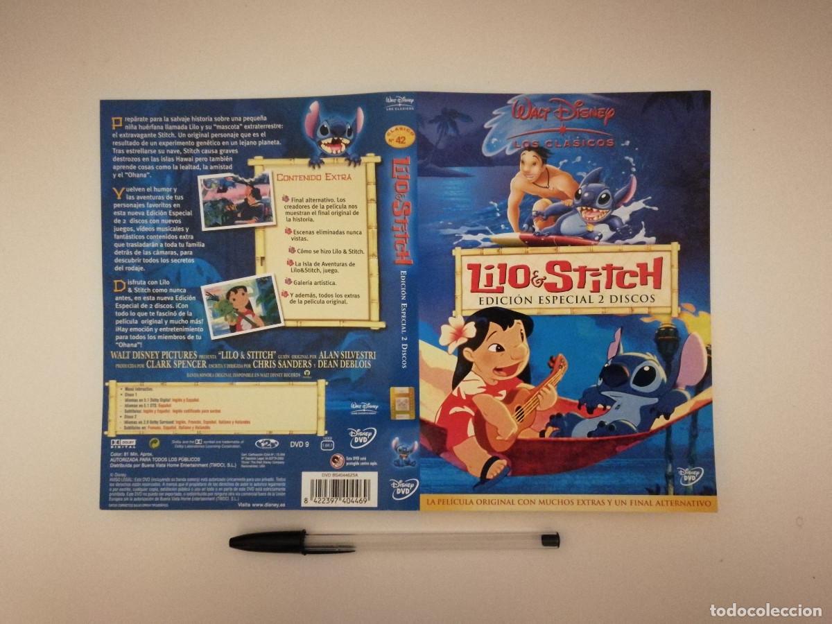 Cinema: CARATULA ORIGINAL -A4- LILO Y STITCH - WALT DISNEY