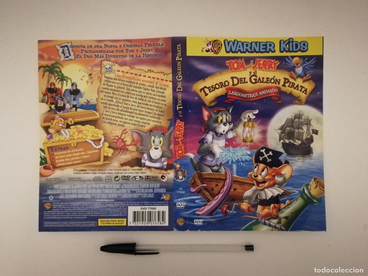 Cinema: CARATULA ORIGINAL -A4- Tom y Jerry y el tesoro del gale&oacute;n pirata - DIBUJOS ANIMADOS - ANIMACION