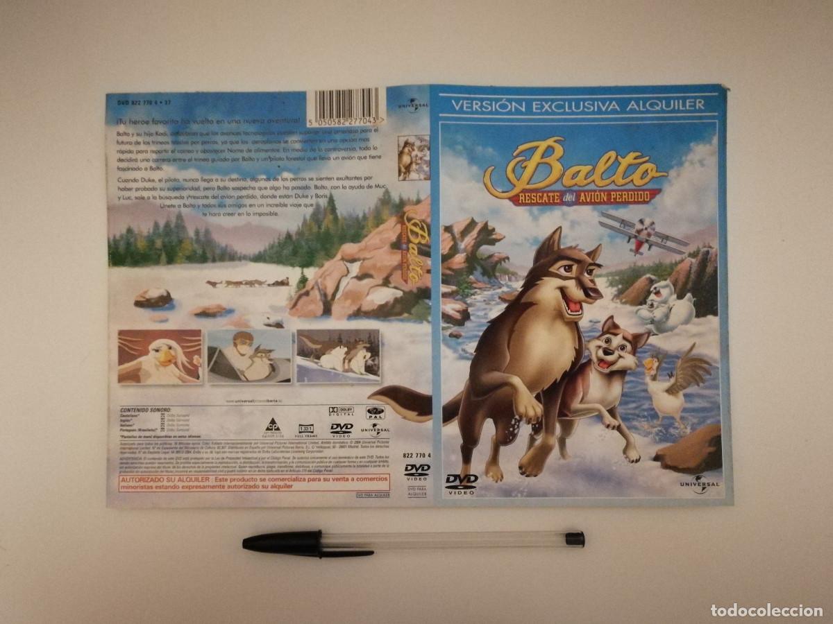 Cinema: CARATULA ORIGINAL -A4- BALTO RESCATE DEL AVION PERDIDO - DIBUJOS ANIMADOS - ANIMACION