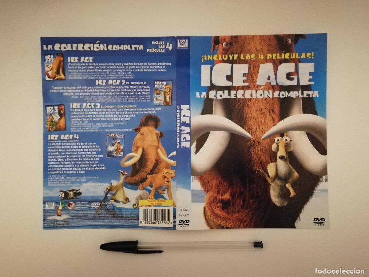 Cinema: CARATULA ORIGINAL -A4- ICE AGE - DIBUJOS ANIMADOS - ANIMACION