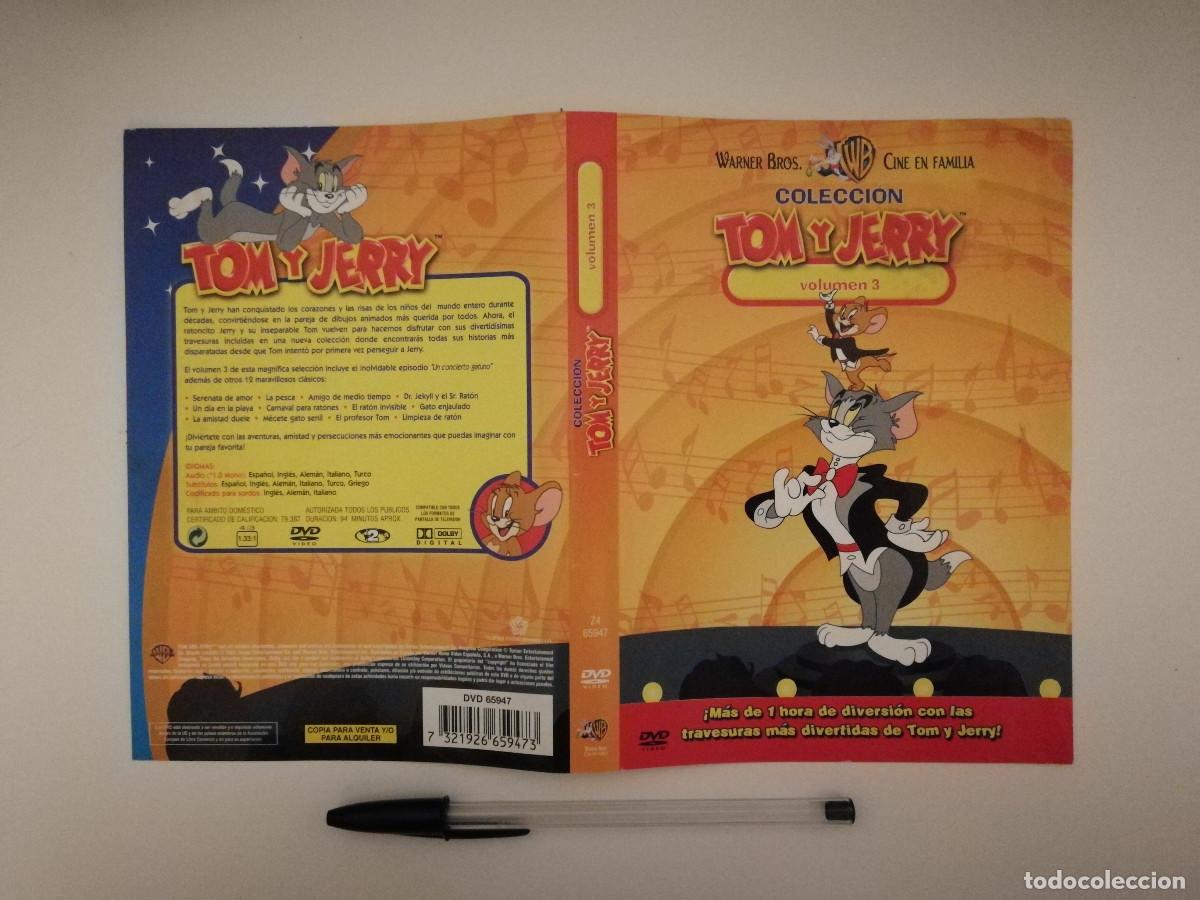 Cinema: CARATULA ORIGINAL -A4- TOM Y JERRY VOLUMEN 3 - DIBUJOS ANIMADOS - ANIMACION