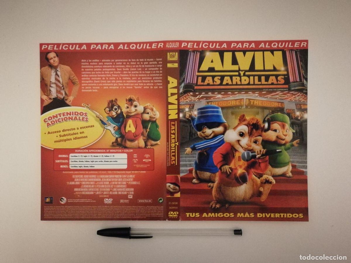Cinema: CARATULA ORIGINAL -A4- ALVIN Y LAS ARDILLAS - DIBUJOS ANIMADOS - ANIMACION