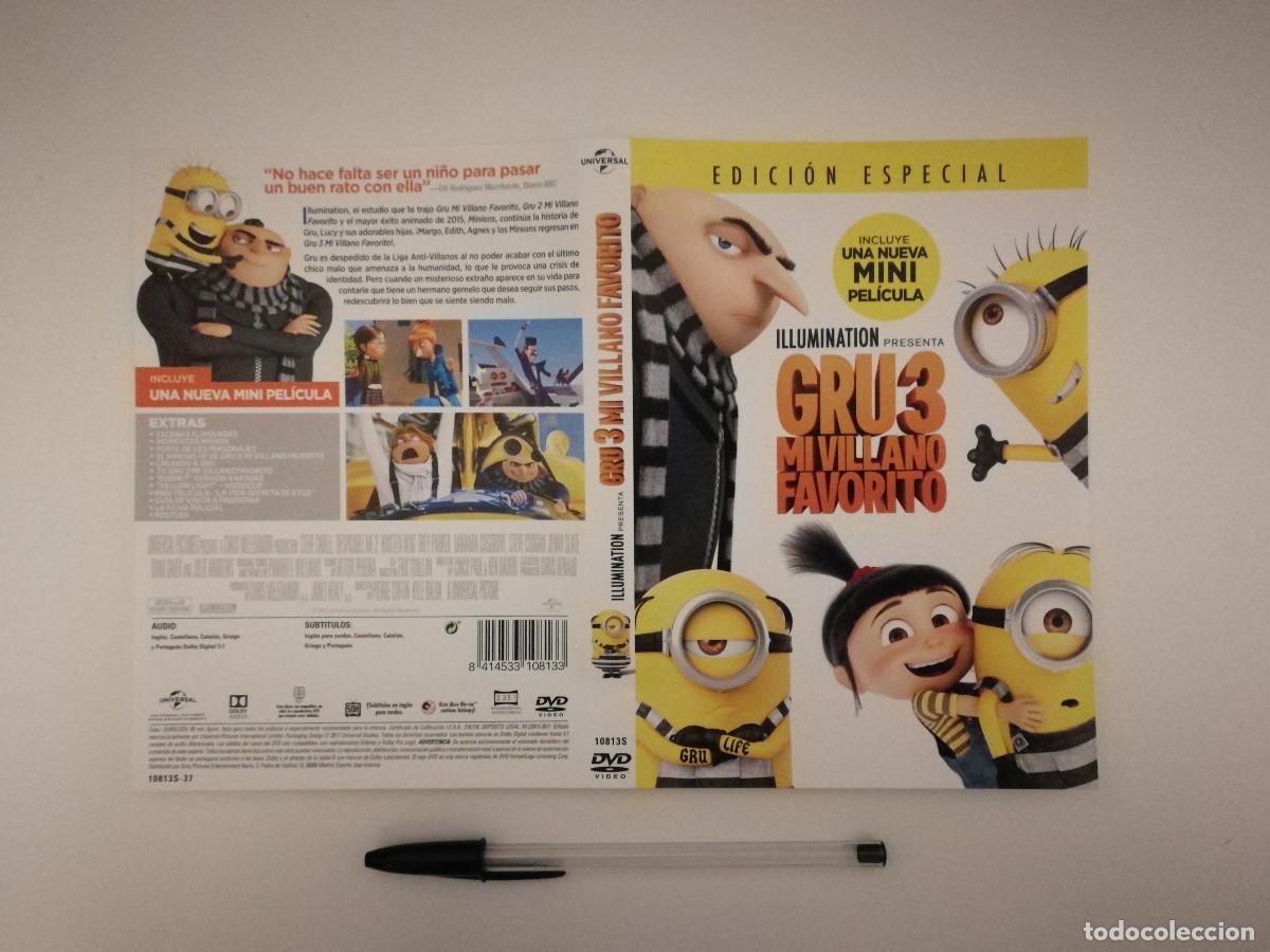 Kino: CARATULA ORIGINAL -A4- GRU 3 MI VILLANO FAVORITO- DIBUJOS ANIMADOS - ANIMACION