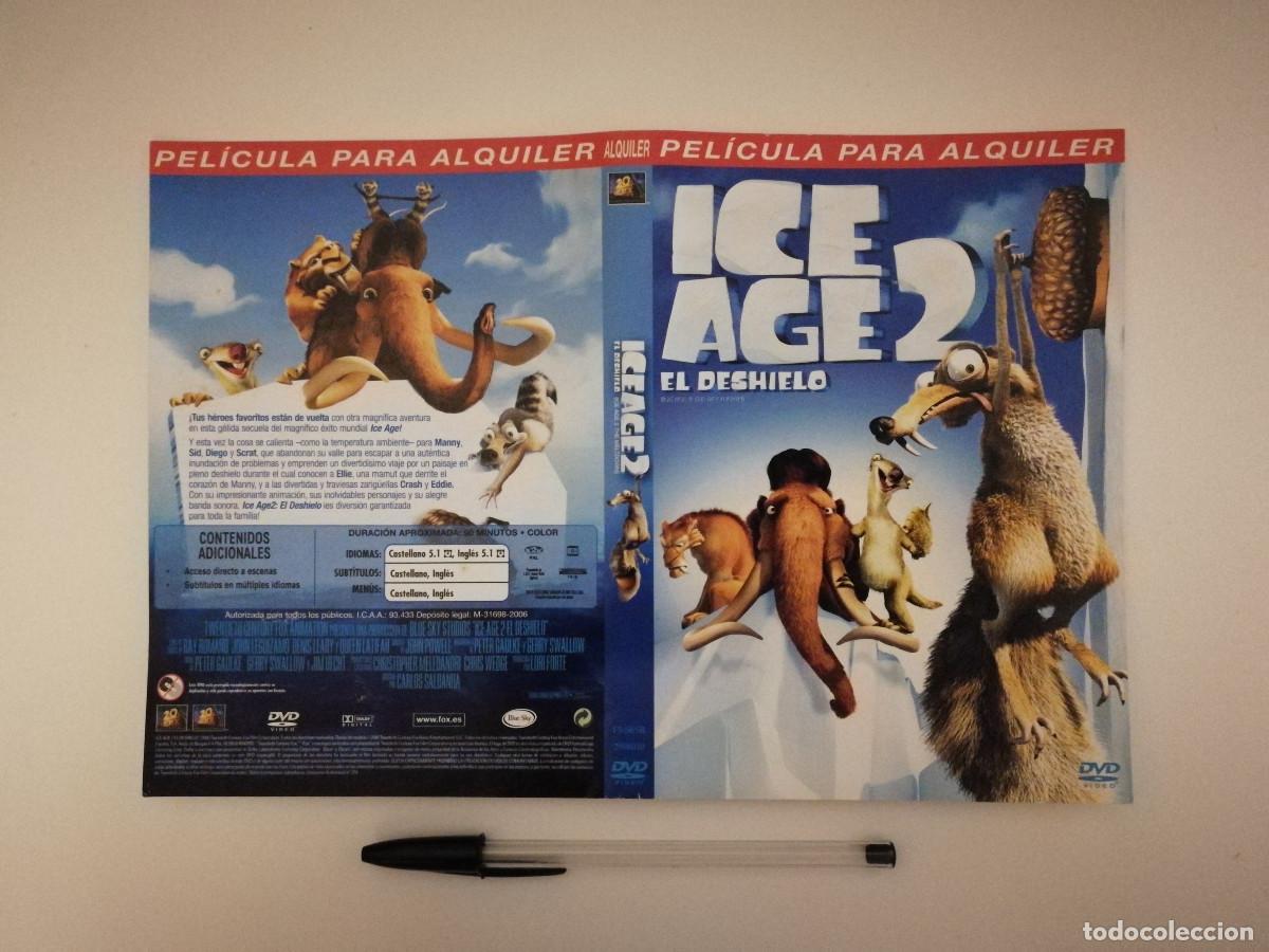 Kino: CARATULA ORIGINAL -A4- ICE AGE 2 EL DESHIELO- DIBUJOS ANIMADOS - ANIMACION
