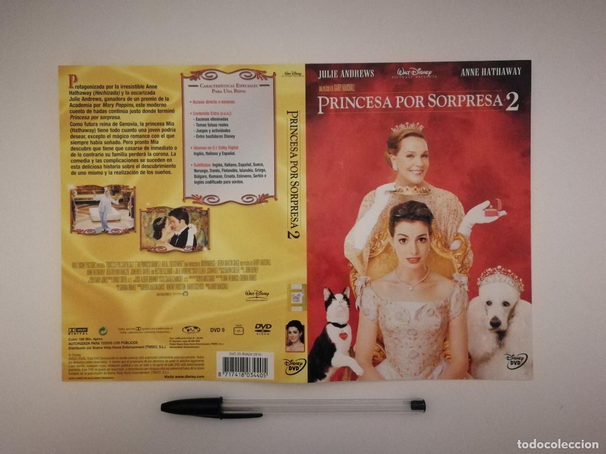 Cinema: CARATULA ORIGINAL -A4- PRINCESA POR SORPRESA 2 - WALT DISNEY