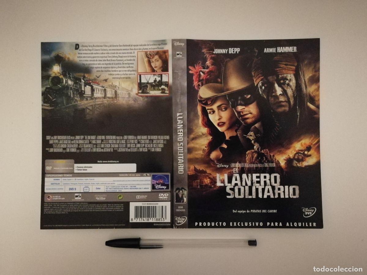 Cinema: CARATULA ORIGINAL -A4- EL LLANERO SOLITARIO - WALT DISNEY - JOHNNY DEPP - Armie Hammer