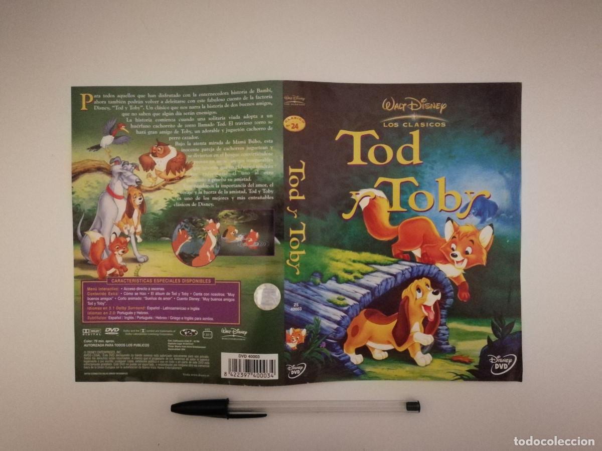 Cine: CARATULA ORIGINAL -A4- TOD Y TOBY - WALT DISNEY