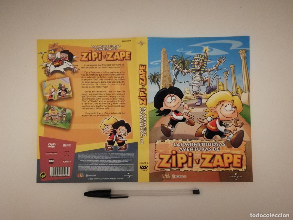 Cine: CARATULA ORIGINAL -A4- LAS MONSTRUOSAS AVENTURAS DE ZIPI Y ZAPE - DIBUJOS ANIMADOS - ANIMACION