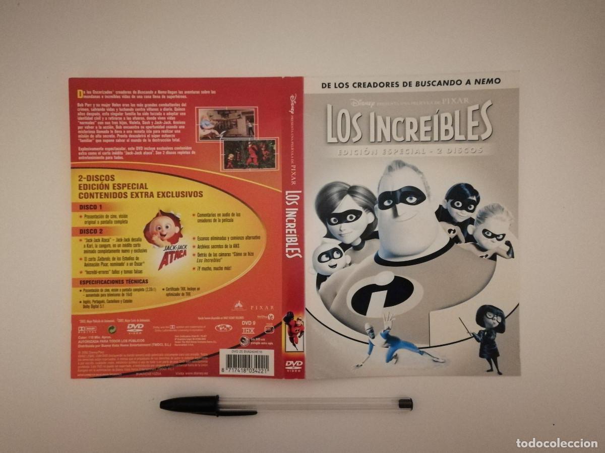 Cinema: CARATULA ORIGINAL -A4- LOS INCREIBLES - WALT DISNEY