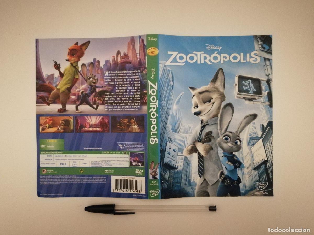 Cinema: CARATULA ORIGINAL -A4- ZOOTROPOLIS - WALT DISNEY