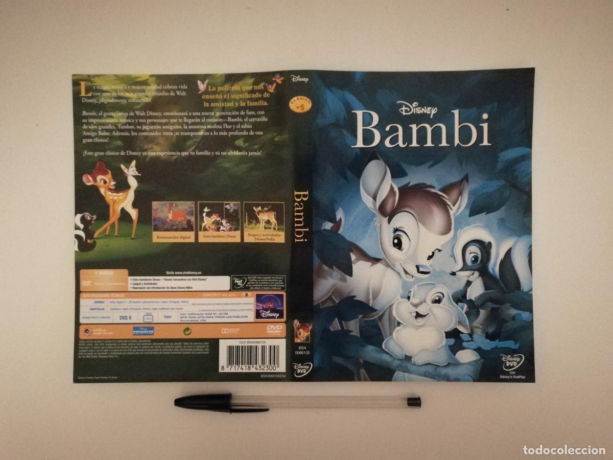Cinema: CARATULA ORIGINAL -A4- BAMBI - WALT DISNEY