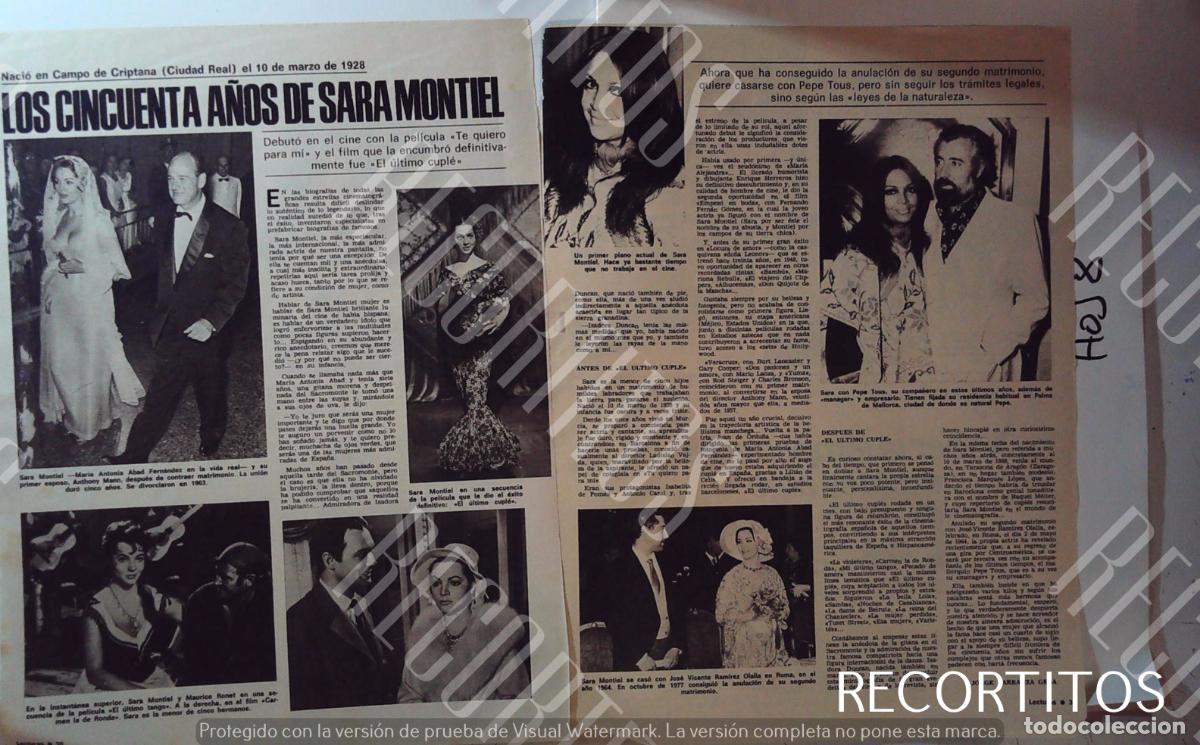Cine: sara sarita montiel maria antonia los payasos de la tele