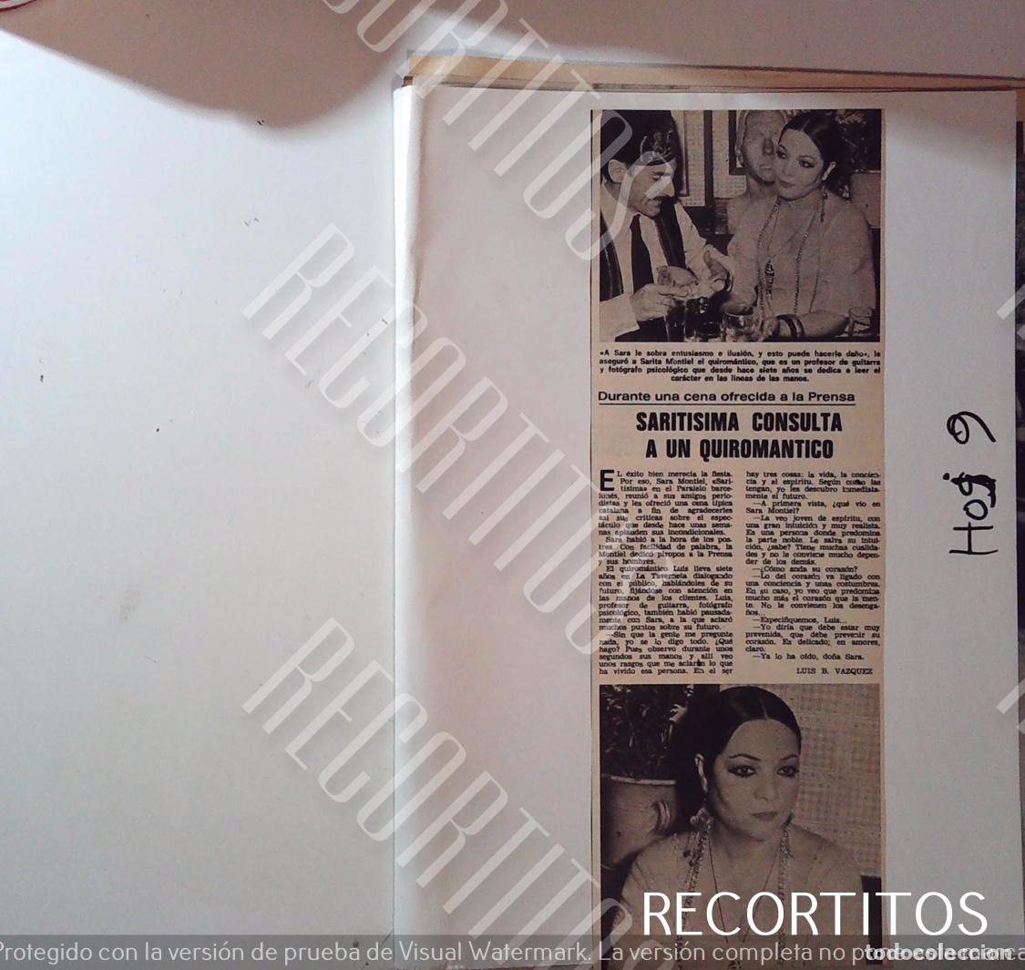 Cine: sara montiel sarita recortes