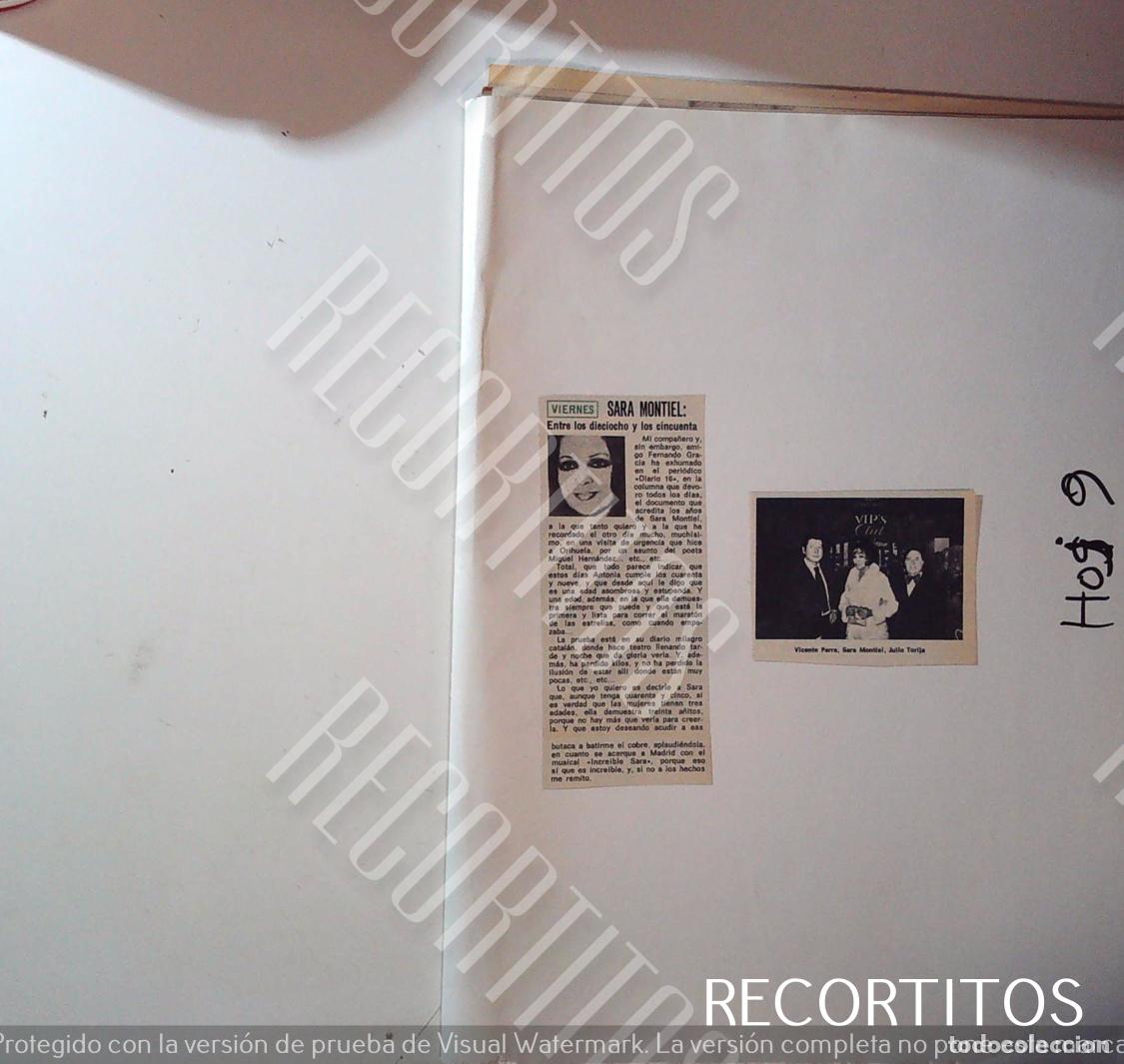 Cine: sara montiel sarita recortes