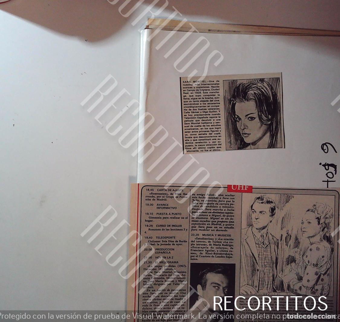 Cine: sara montiel sarita recortes