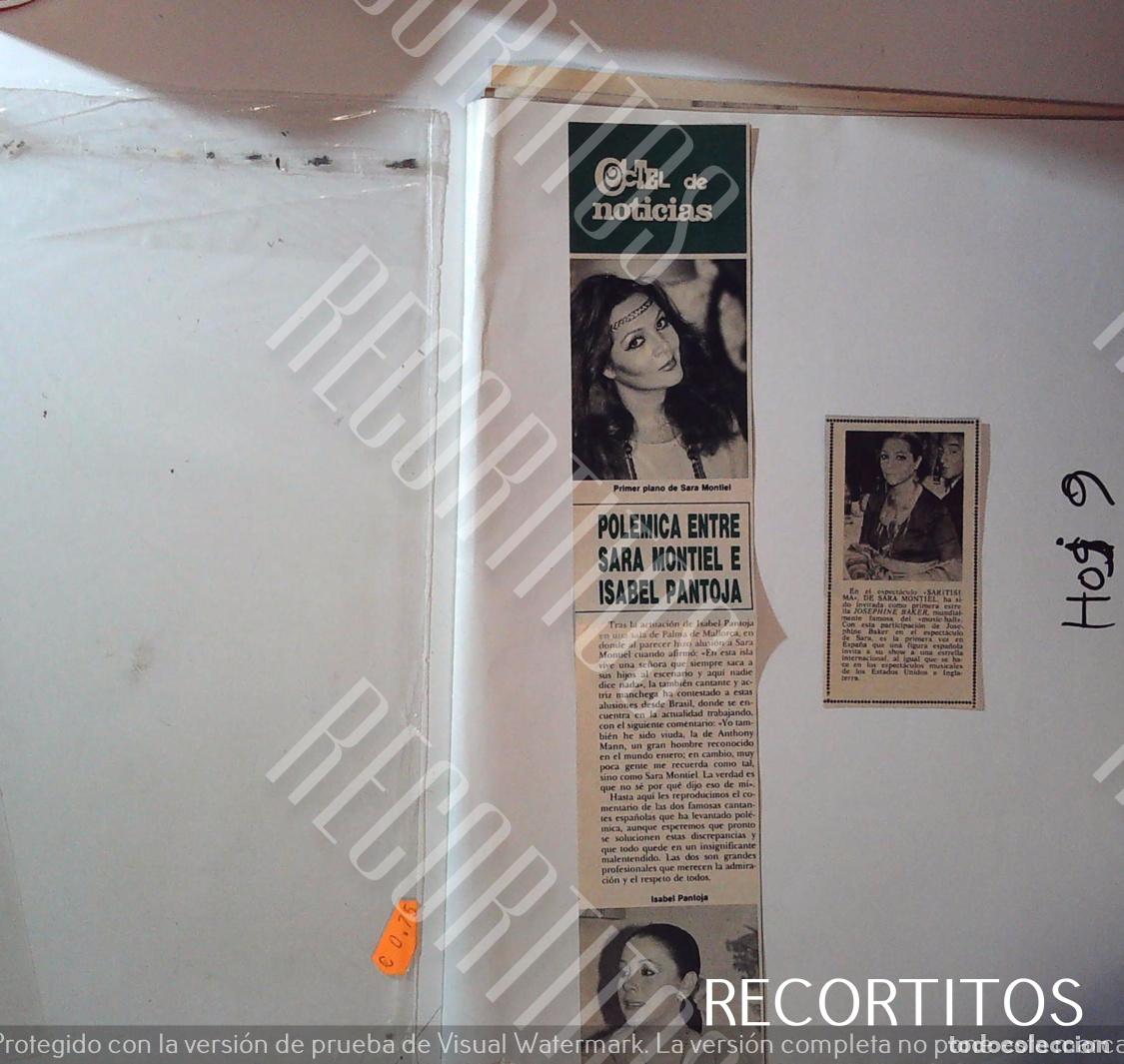 Cine: sara montiel sarita recortes