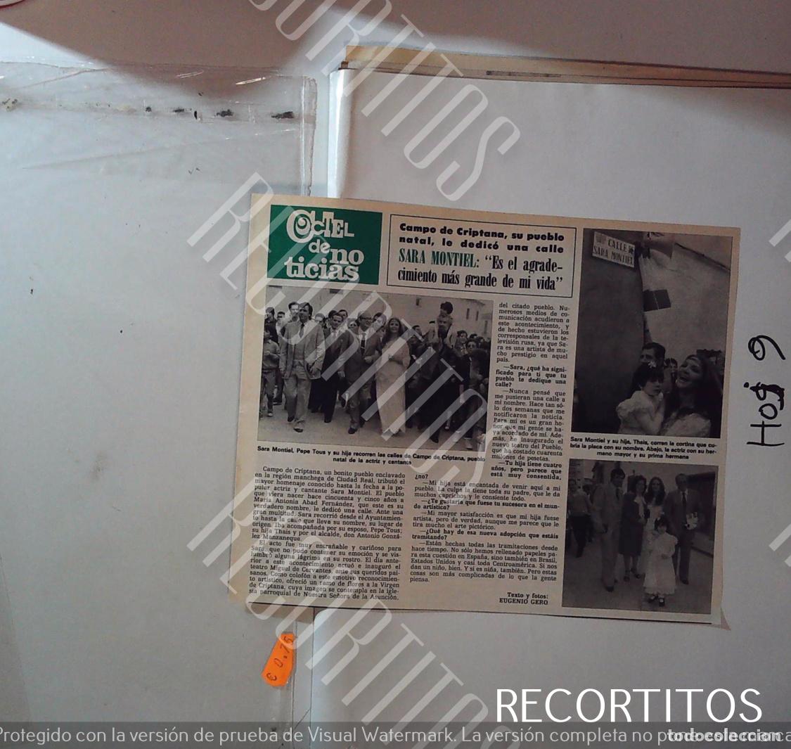 Cine: sara montiel sarita recortes