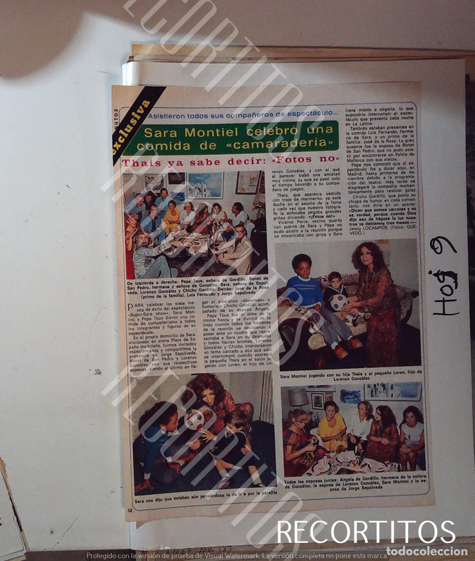 Cine: sara montiel sarita recortes