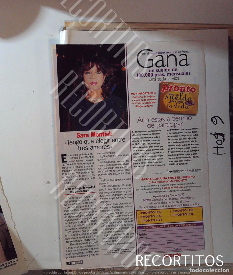 Cine: sara montiel sarita recortes