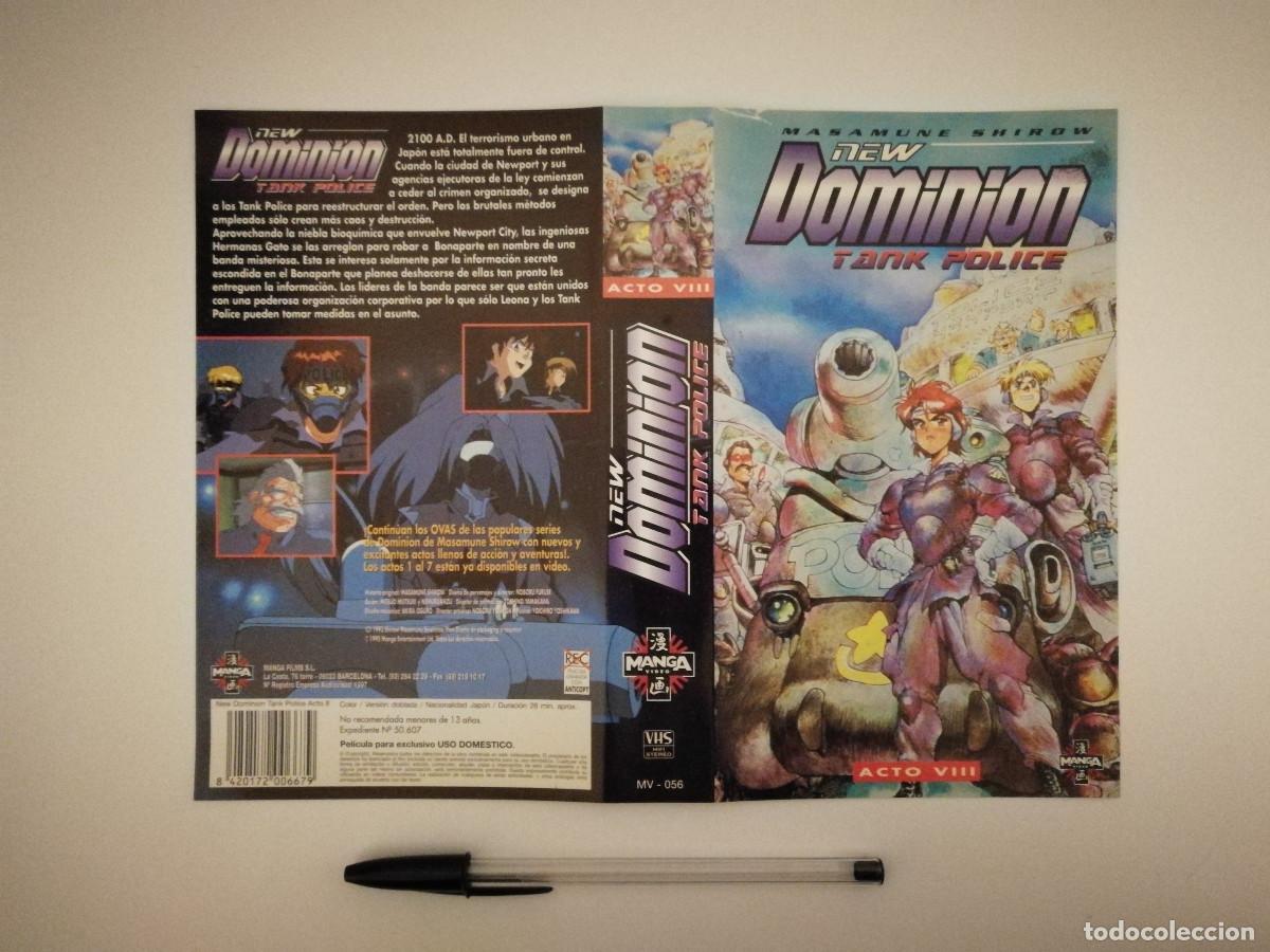 Kino: CARATULA ORIGINAL -A4- NEW DOMINION TANK POLICE - ANIME - FANTASIA