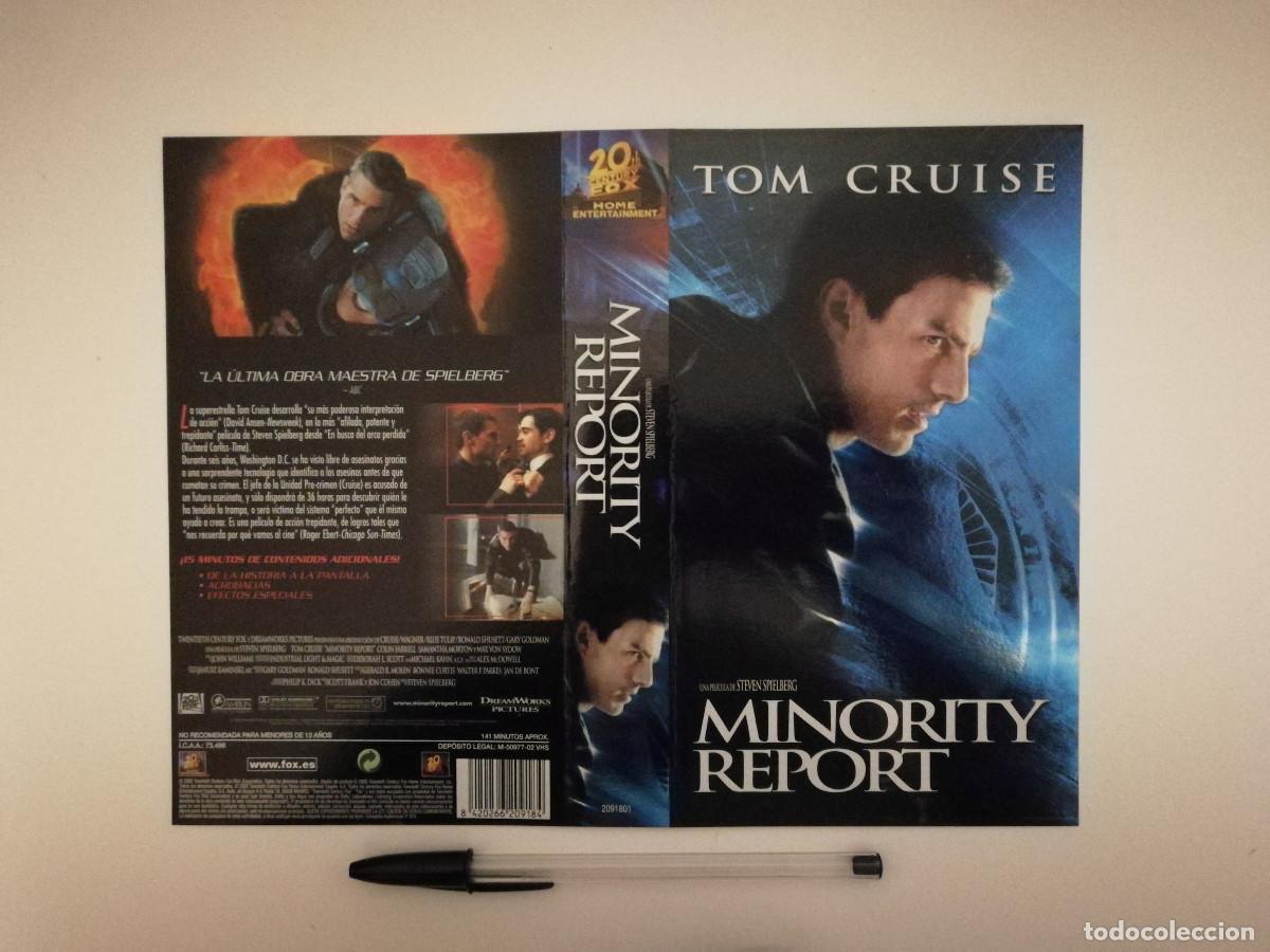 Kino: CARATULA ORIGINAL -A4- MINORITY REPORT - TOM CRUISE