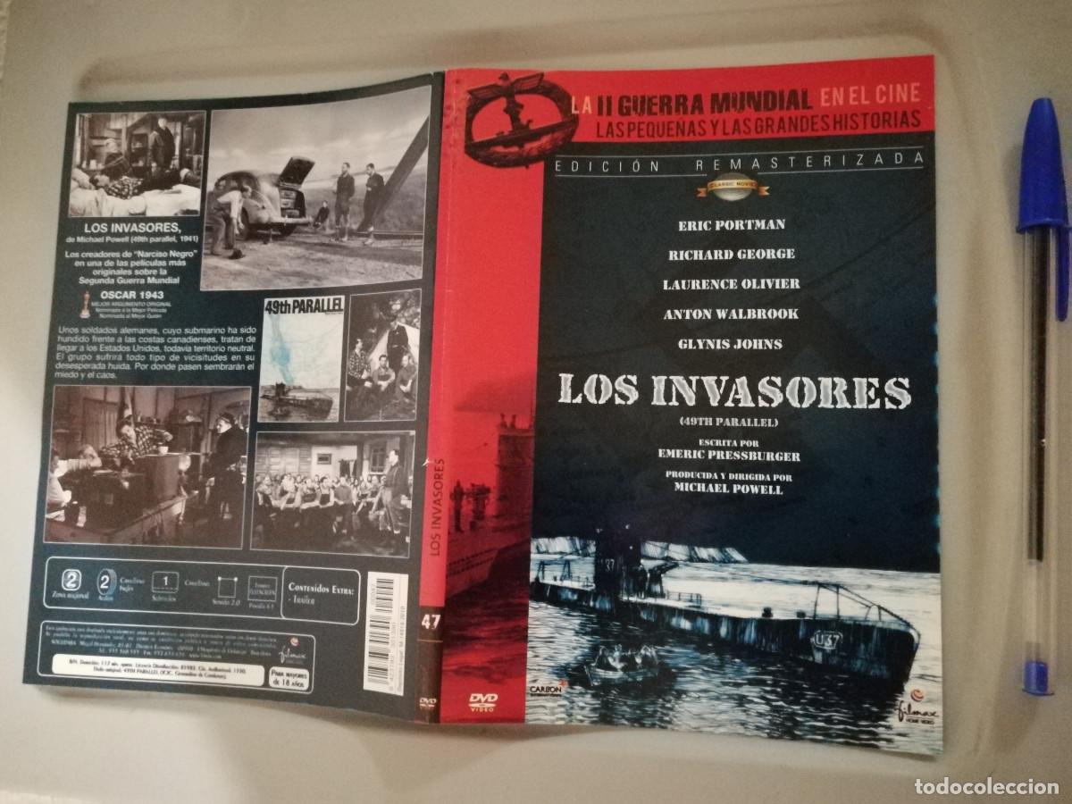 Cinema: CARATULA ORIGINAL -A4- LOS INVASORES - CINE BELICO GUERRA - GLYNIS JOHNS