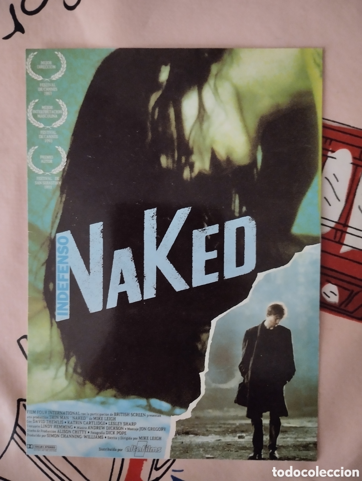 Cinema: Minificha N1089 de la pelicula Naked (Indefenso).