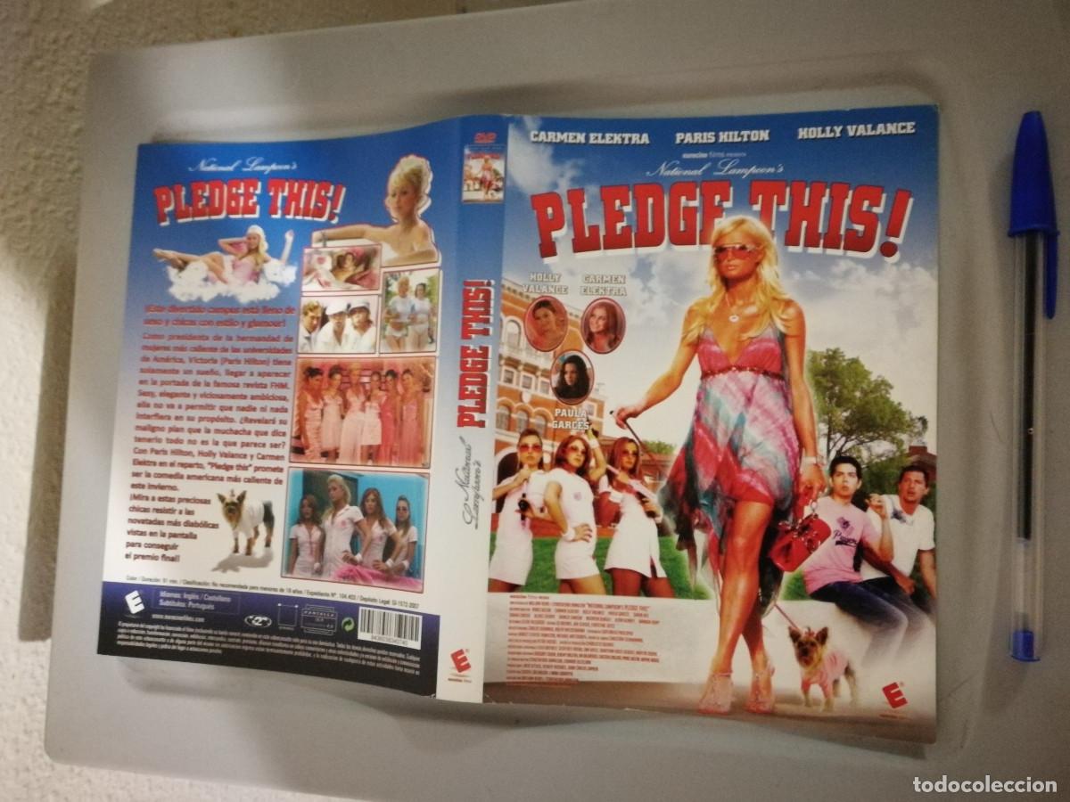 Cinema: CARATULA ORIGINAL -A4- PLEDGE THIS - PARIS HILTON