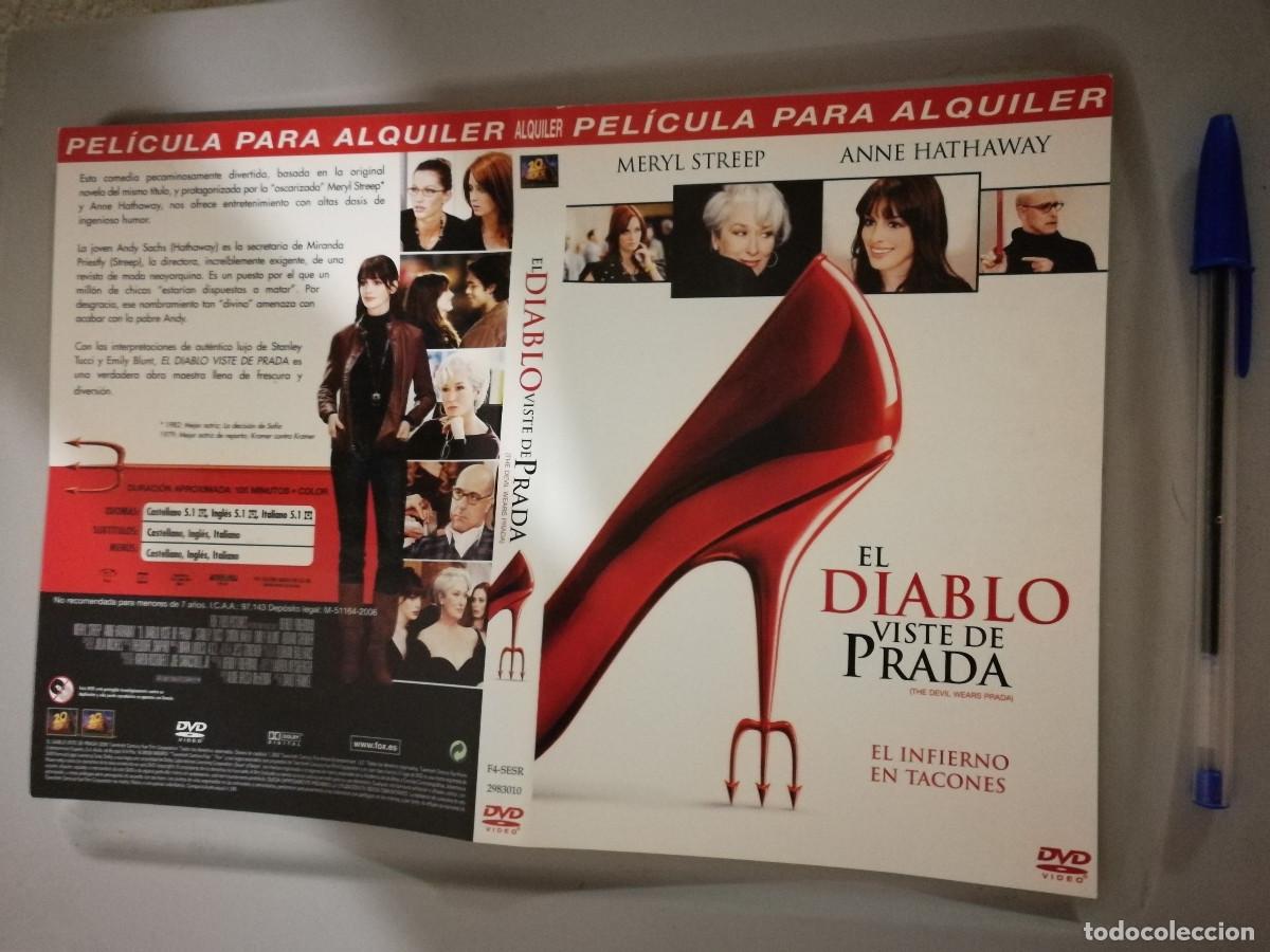 Cinema: CARATULA ORIGINAL -A4- EL DIABLO VISTE DE PRADA - ANNE HATHAWAY