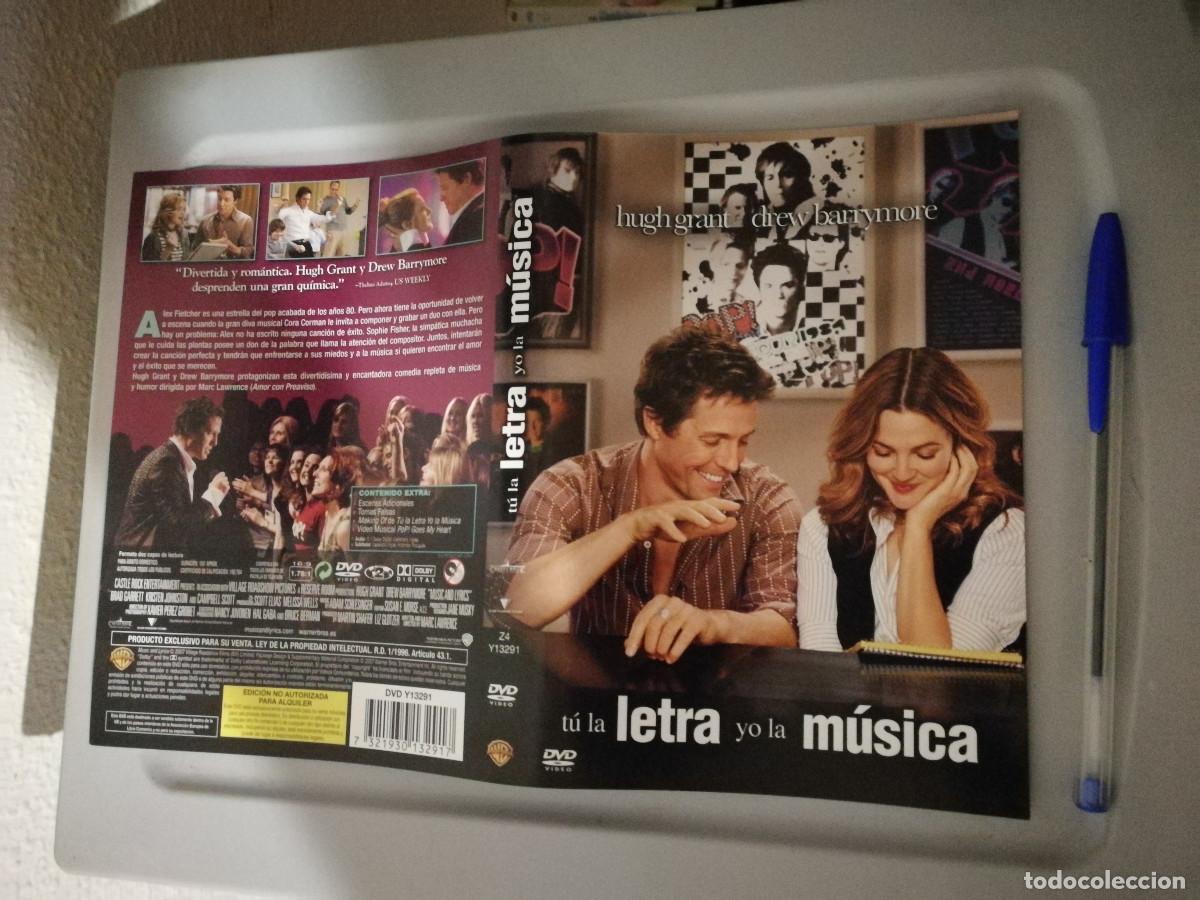 Cine: CARATULA ORIGINAL -A4- TU LA LETRA YO LA MUSICA - DREW BARRYMORE