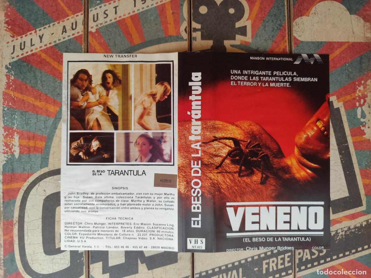 Cinema: Car&aacute;tula VHS Veneno El beso de la tar&aacute;ntula